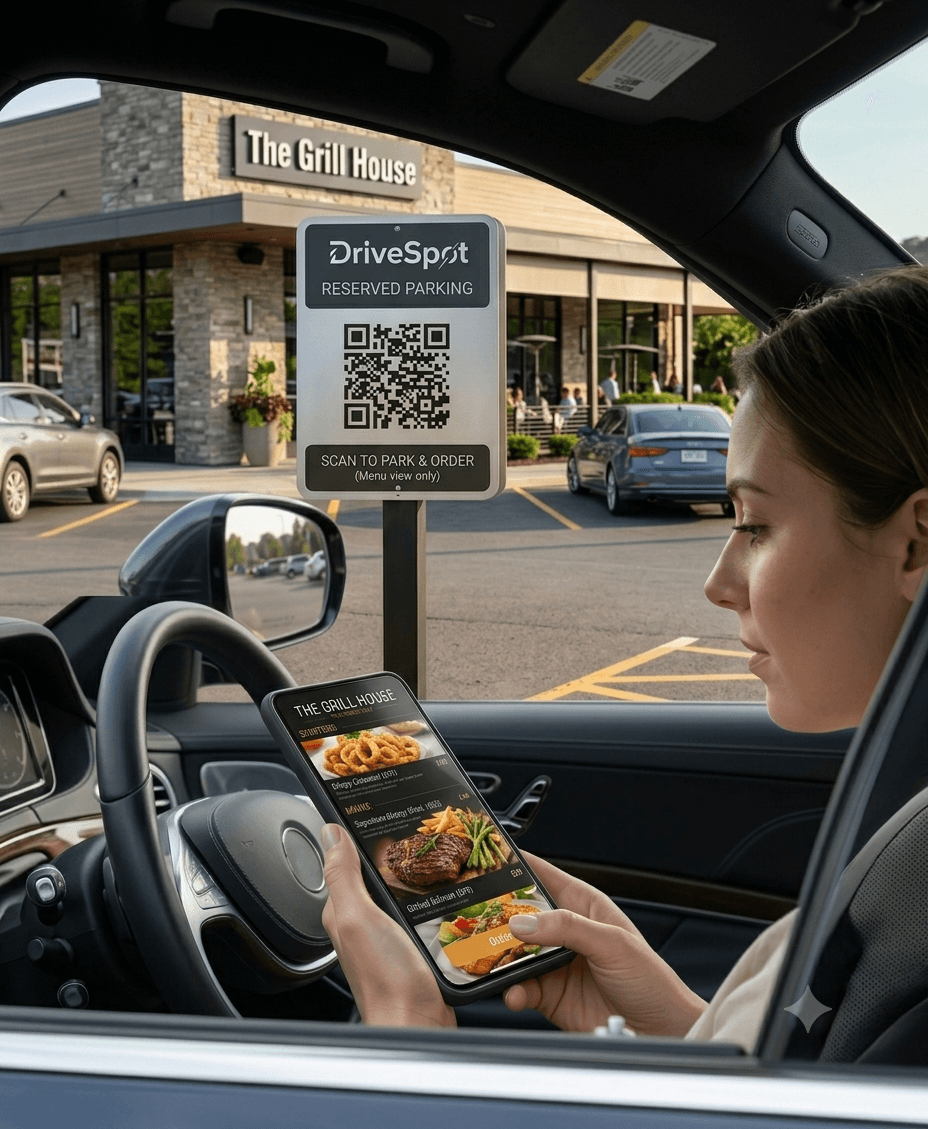 DriveSpot usage inside the car